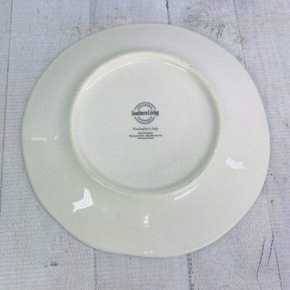 Southern Living ROOSTER Chicken Hand Crafted Italy Farmhouse Lunch Plate Set 5